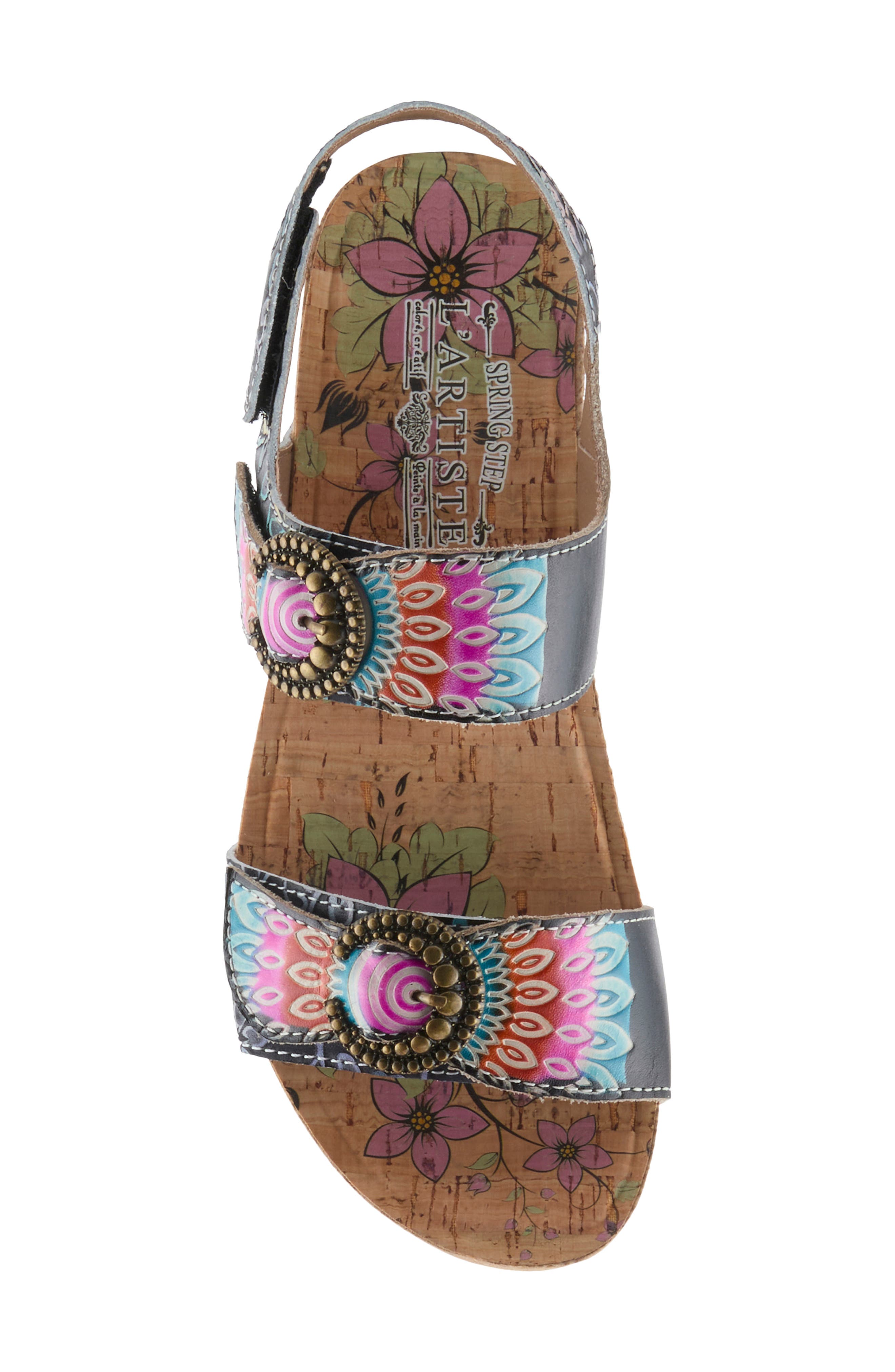 L'Artiste by Spring Step Colomecool Slingback Sandal, Alternate, color, Black Multi