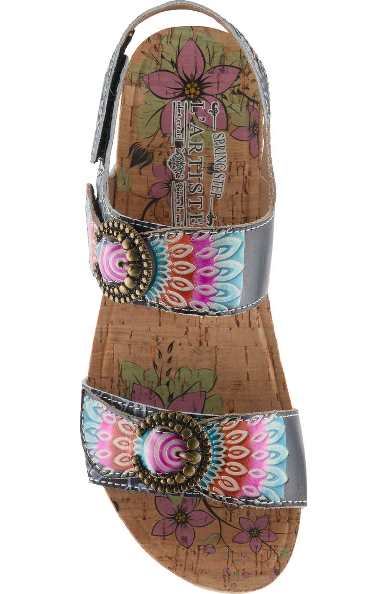 L'Artiste by Spring Step Colomecool Slingback Sandal, Alternate, color, Black Multi