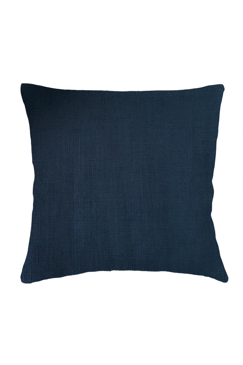 So Soft Linen Pillow with Down Insert, Main, color, Navy Blue