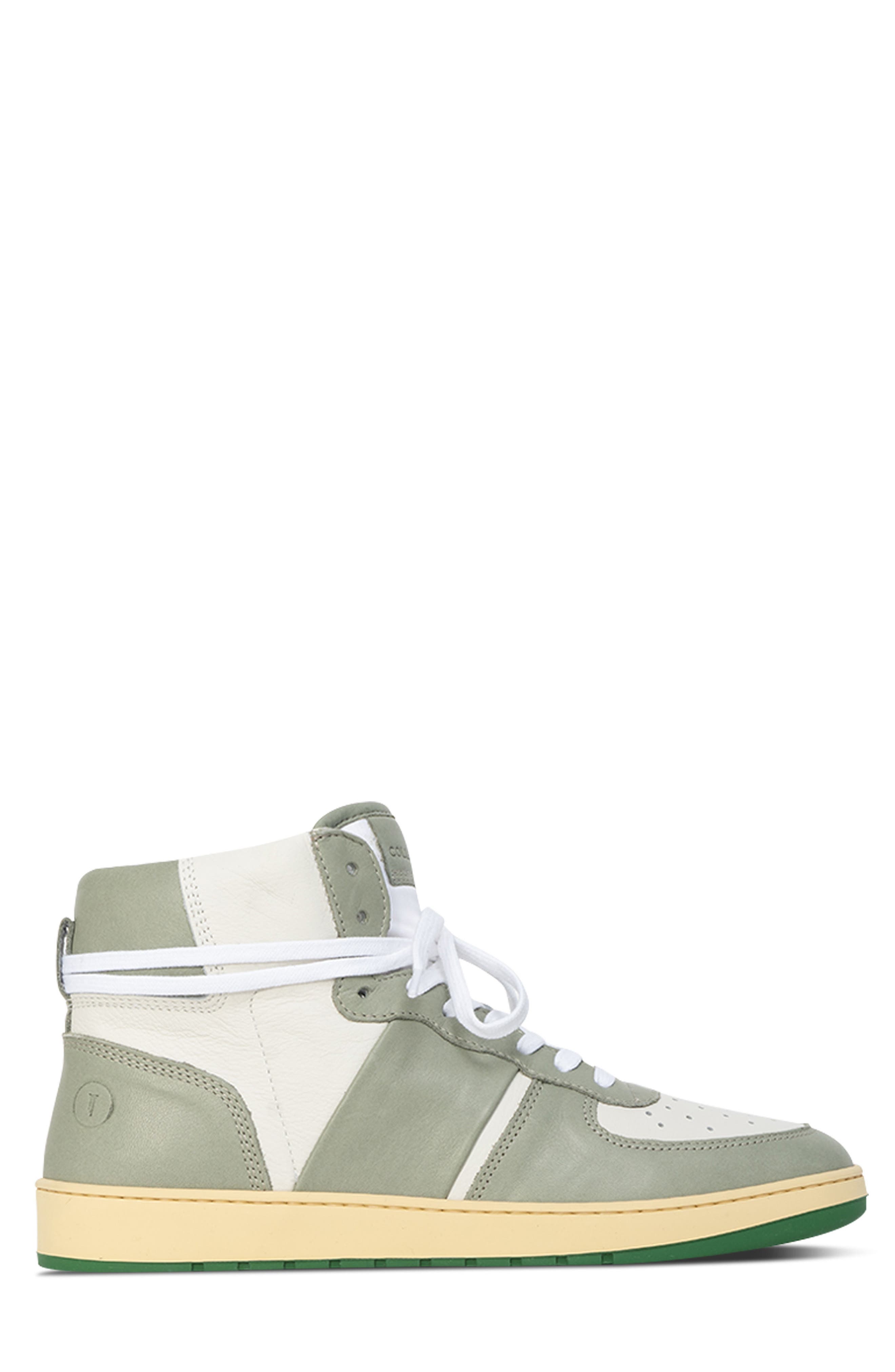 Collegium Pillar Destroyer High Top Sneaker, Alternate, color, White/ Sage