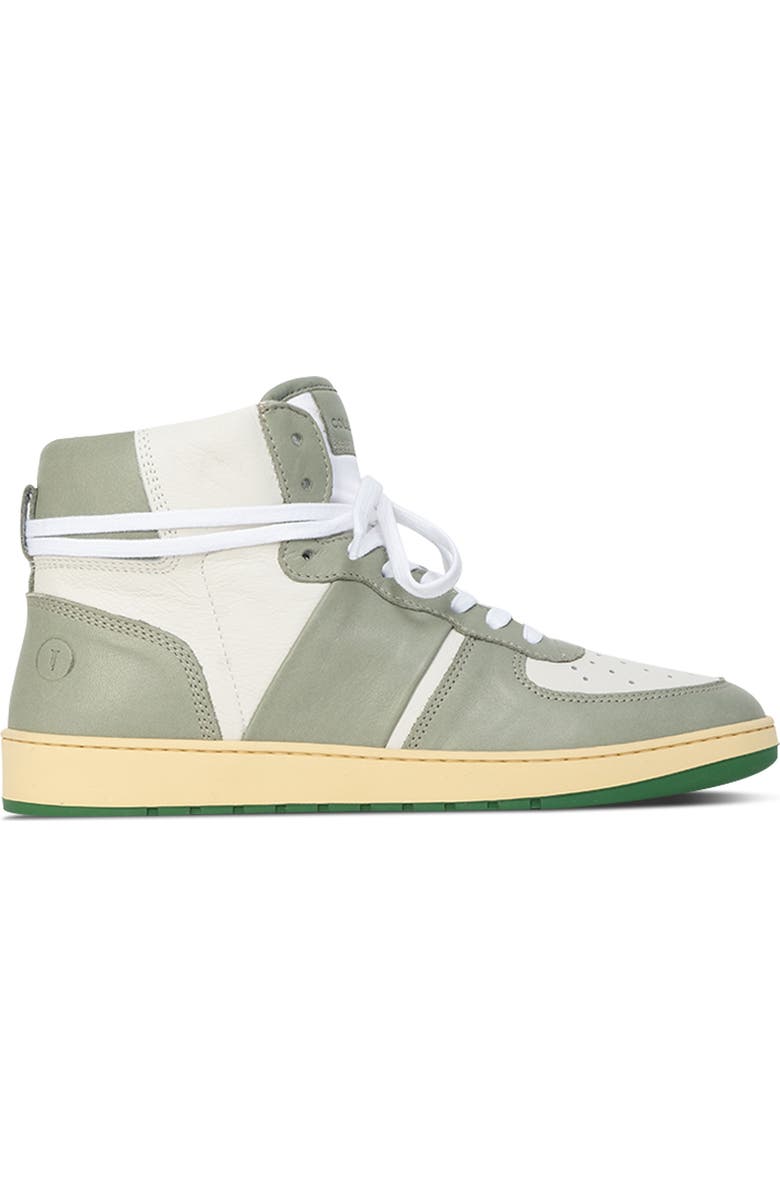 Collegium Pillar Destroyer High Top Sneaker, Alternate, color, White/ Sage