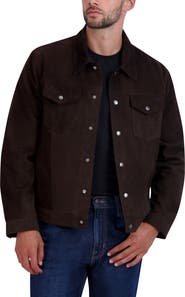 Cole Haan Suede Trucker Jacket