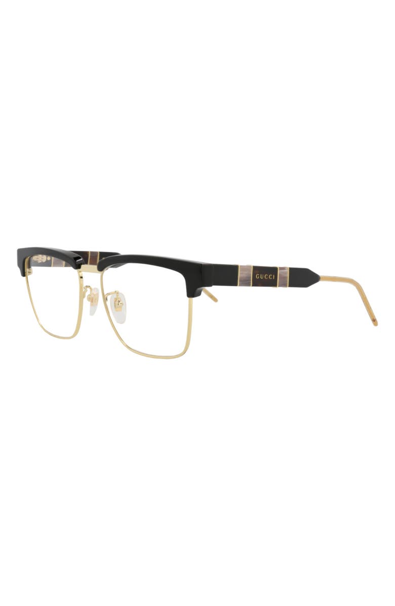 Gucci 52nn Round Optical Frames, Alternate, color,