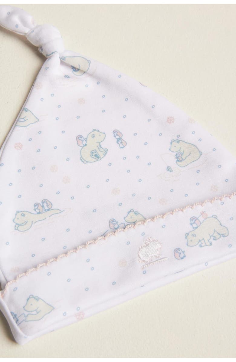 Babycottons Alaska Baby Knot Beanie for Infant, Alternate, color, Pink & White