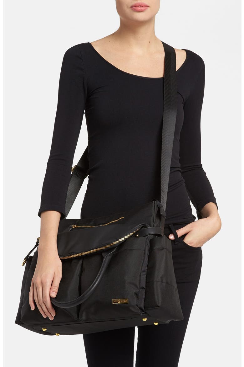 'Chelsea' Diaper Bag, Alternate, color, BLACK