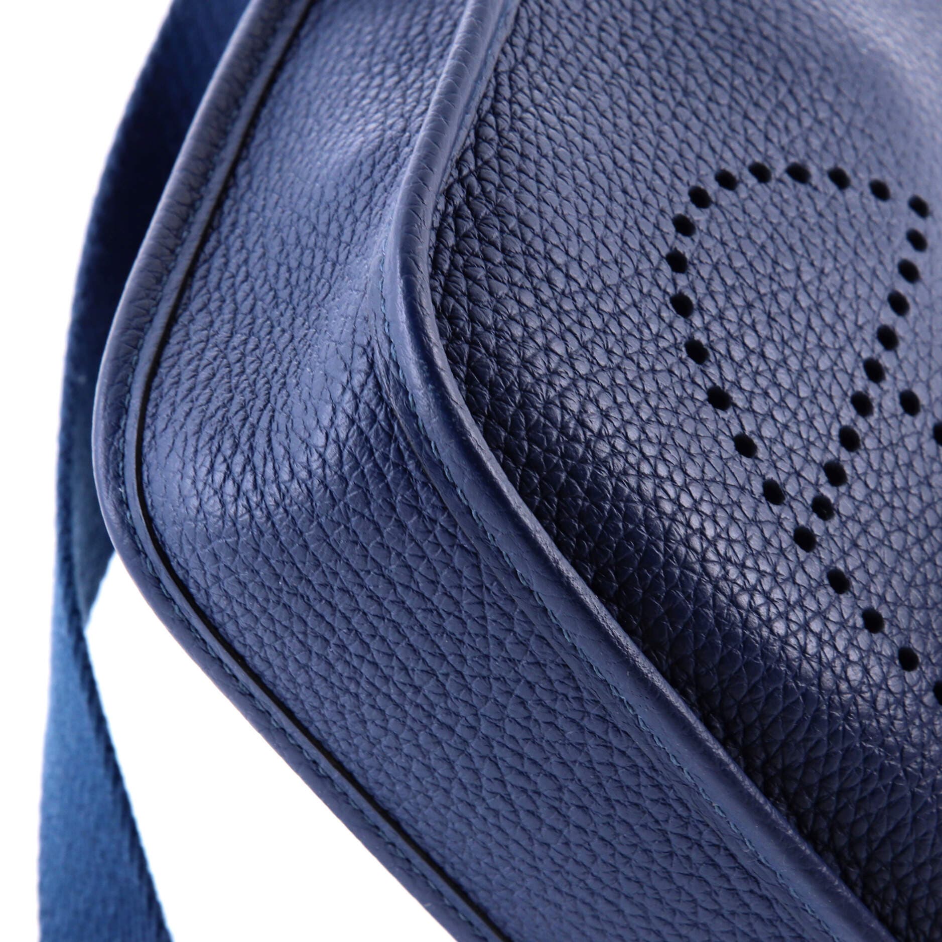 Pre-Owned Hermes Evelyne Bag Gen III Clemence TPM, Alternate, color, Deep Blue