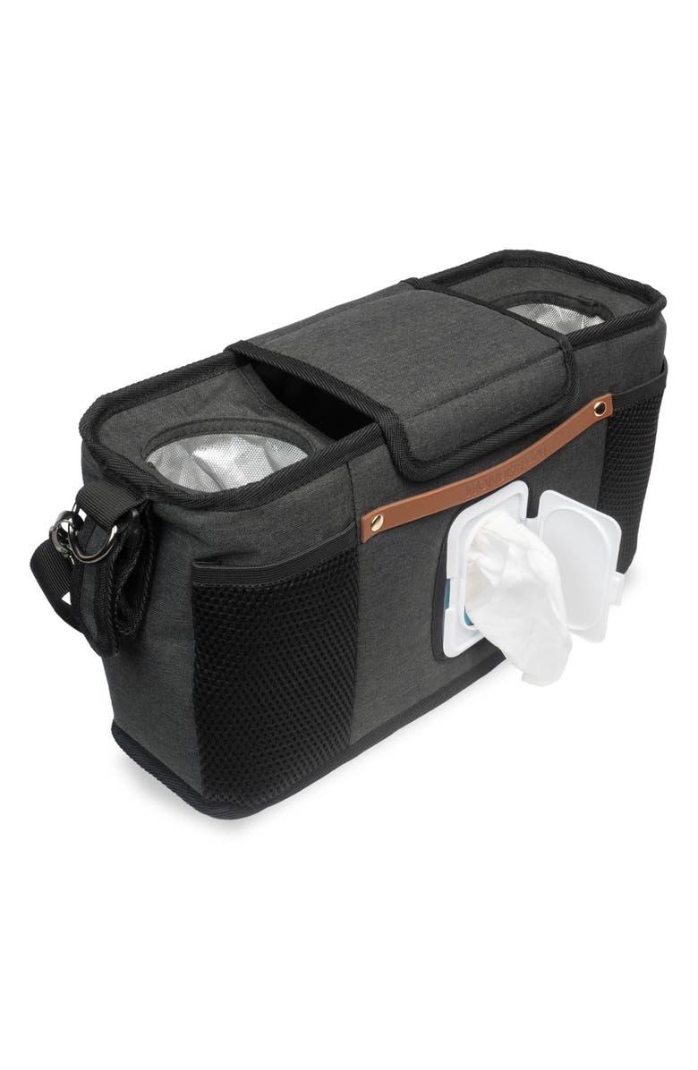 WonderFold 2-Cupholder Parent Console, Alternate, color, Black