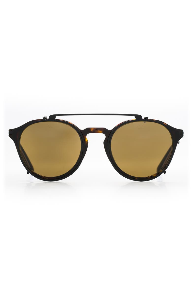 Vuarnet Pantos Optique Clip-On Lens 48mm Aviator Sunglasses, Main, color,