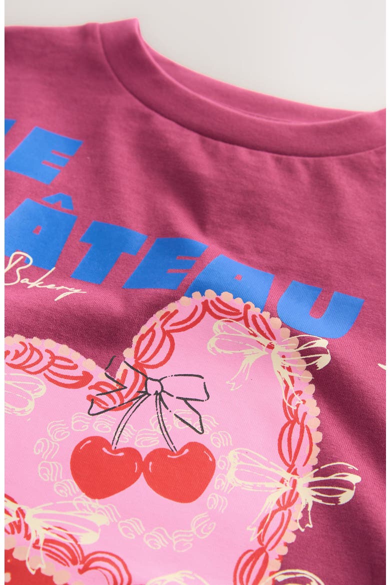 Kids' Cake Oversize Cotton Graphic T-Shirt, Alternate, color, BURGUNDY RED