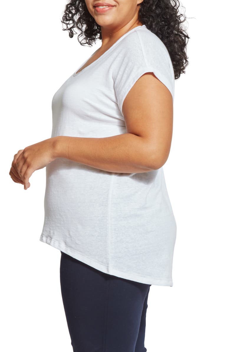 Lysse Classic Scoop Neck T-Shirt, Alternate, color, White