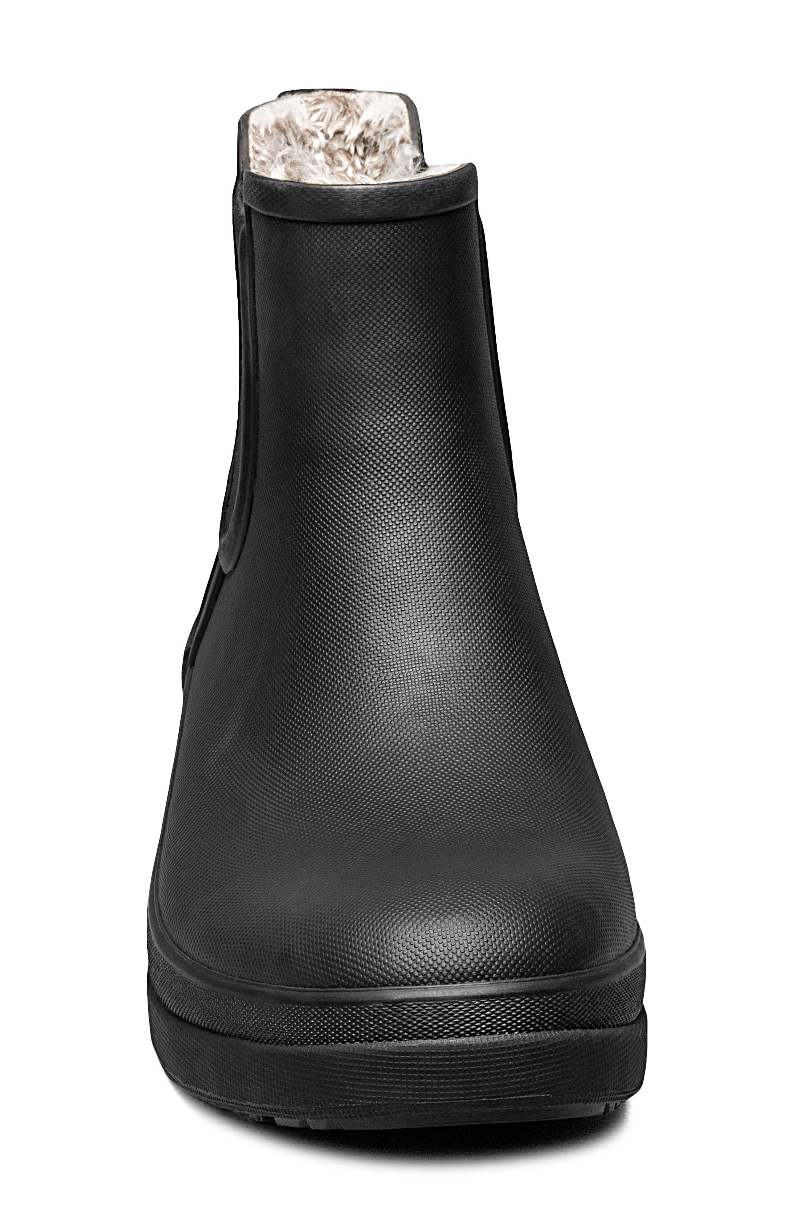 Bogs Amanda II Waterproof Insulated Chelsea Rain Boot, Alternate, color, Black
