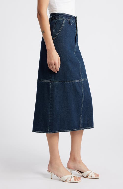 Cleobella Sue Denim Midi Skirt In Dark Denim