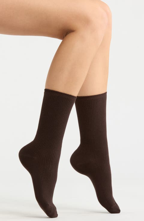 Everyday Rib Crew Socks
