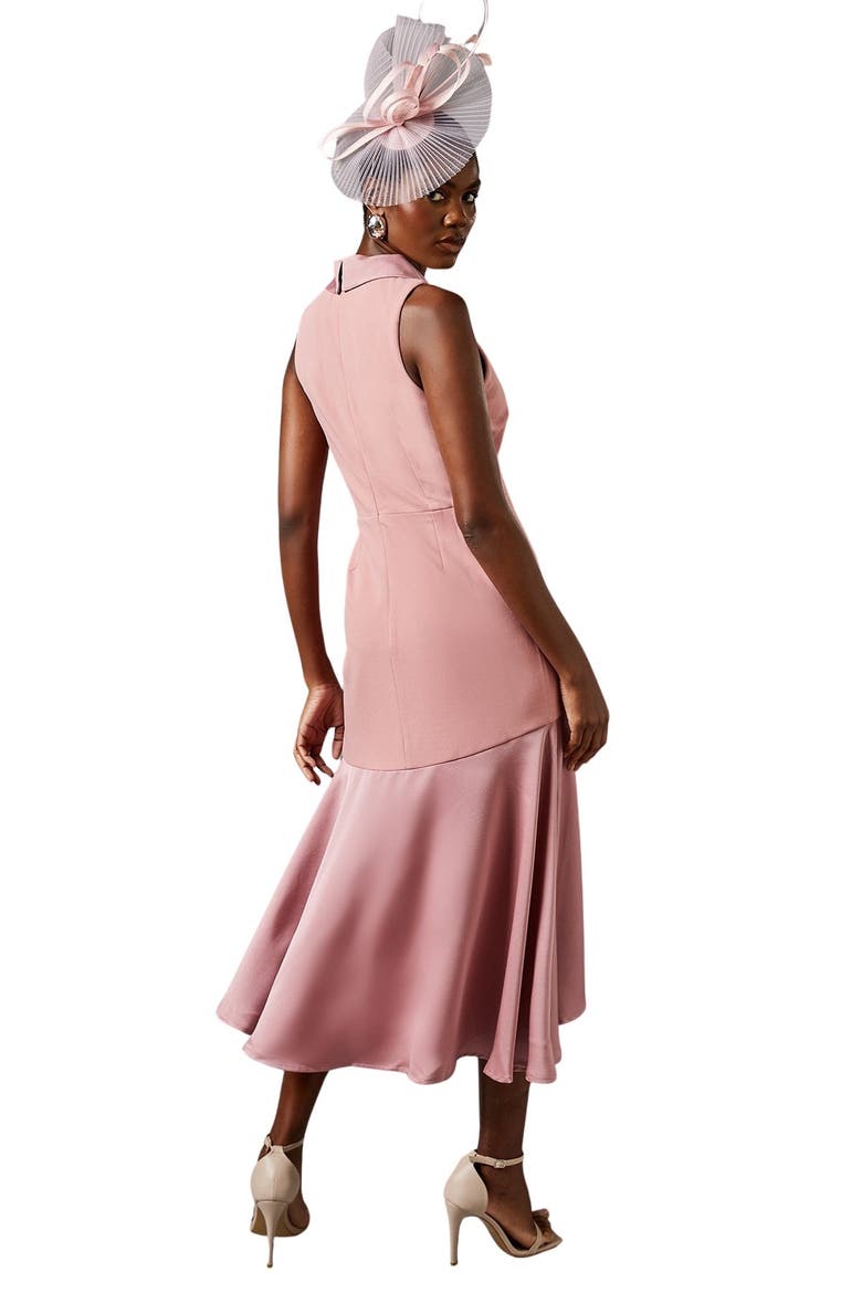 Tux Sleeveless Midi Dress, Alternate, color, Mauve
