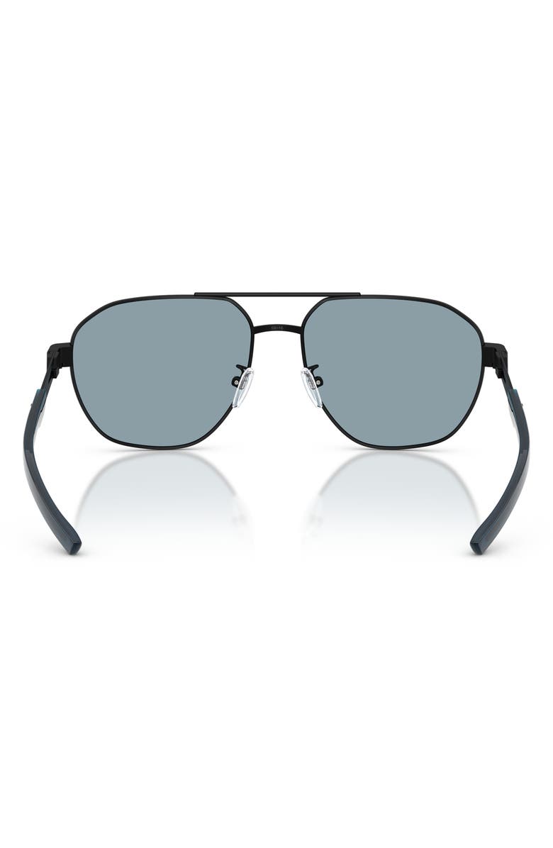 Scuderia Ferrari 59mm Irregular Sunglasses, Alternate, color, Matte Black