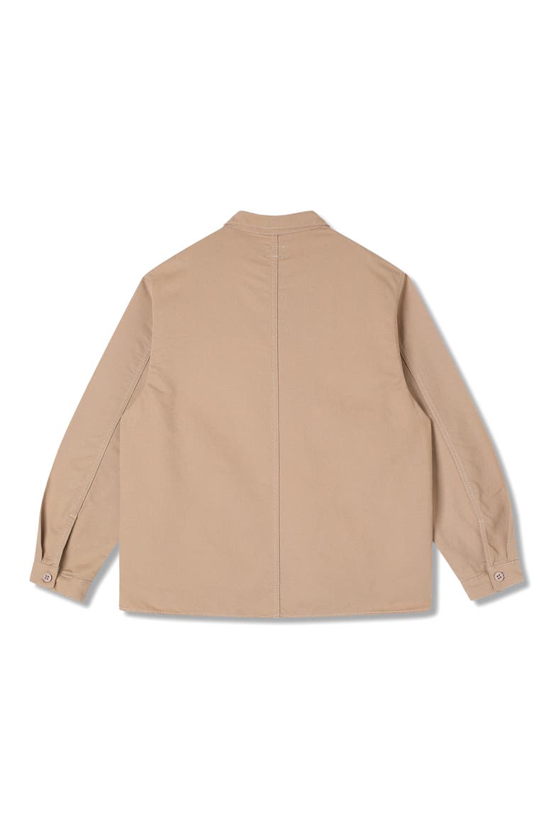 Popover Cotton Painter Shirt, Alternate, color, KHAKI BEDFORD