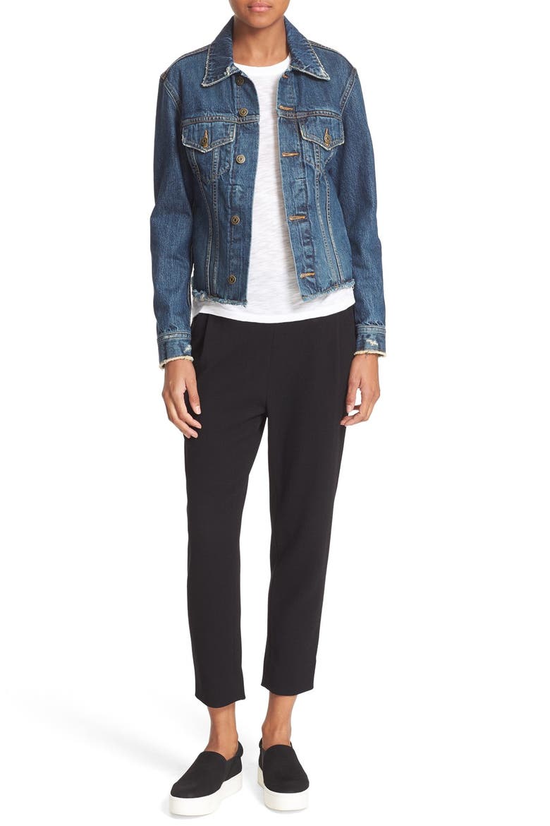 Cutoff Denim Jacket, Alternate, color, ENGINEER