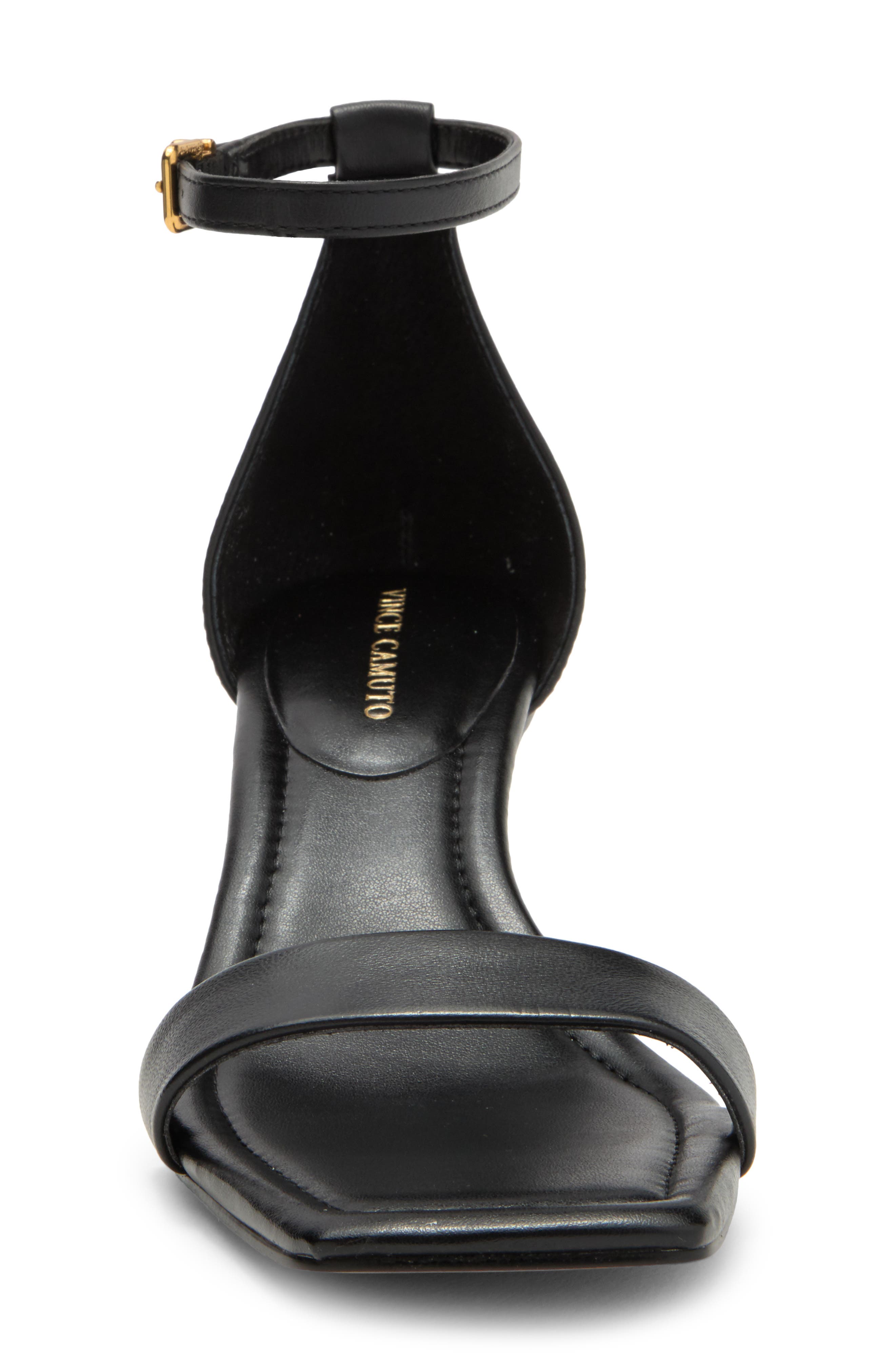 Vinkely Square Toe Kitten Heel Sandal