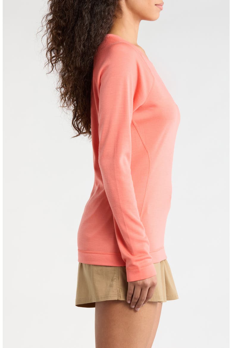 Classic Thermal Merino Base Layer Long Sleeve Top, Alternate, color, CORAL REEF