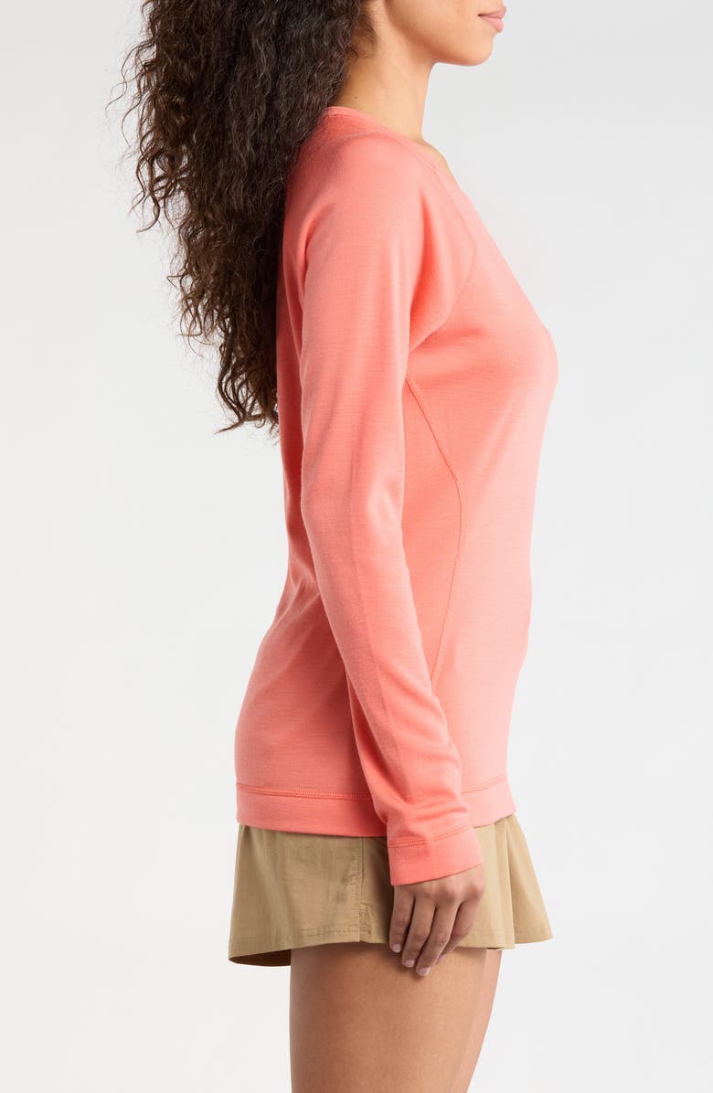 Smartwool Classic Thermal Merino Base Layer Long Sleeve Top, Alternate, color, Coral Reef