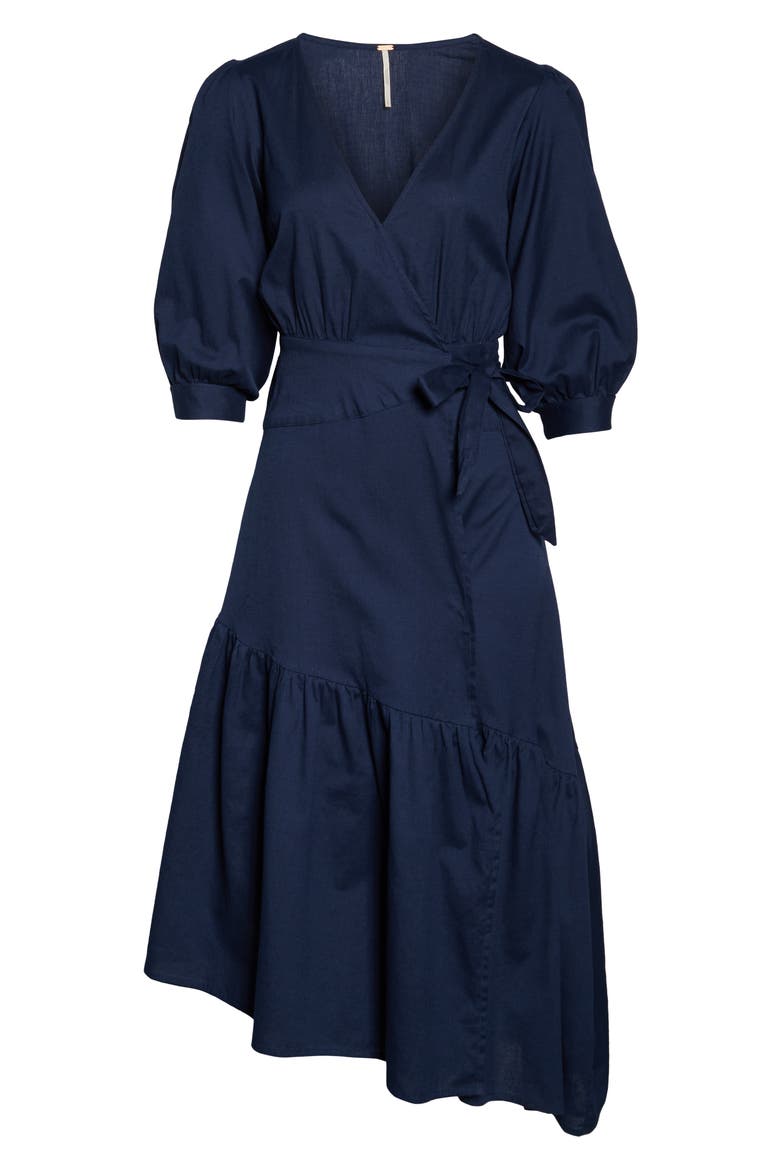 Endless Summer by Free People Don't Mind If I Do Midi Dress, Alternate, color, DARK BLUE