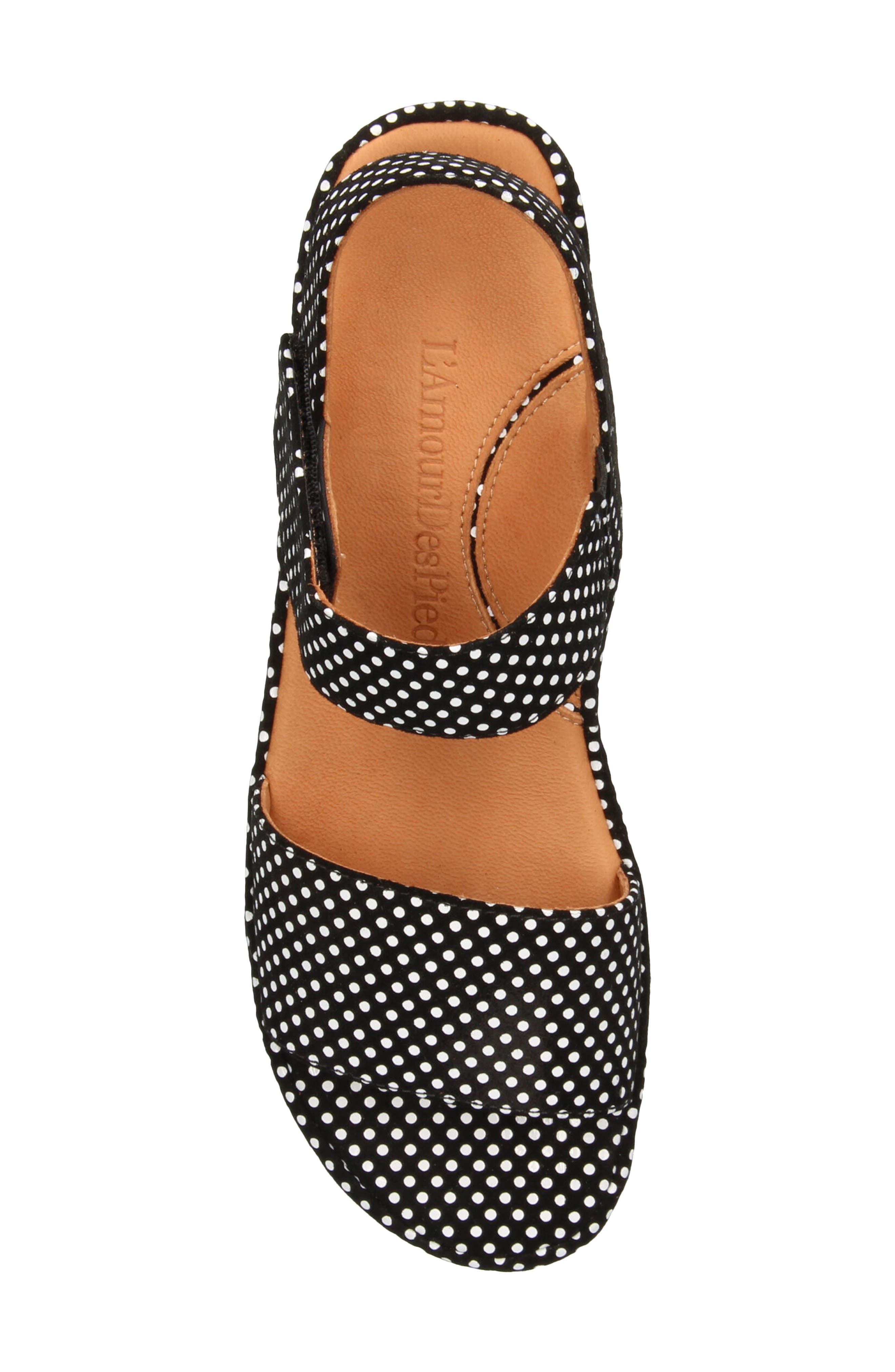 L'Amour des Pieds Abrilla Platform Sandal, Alternate, color, Black/ White
