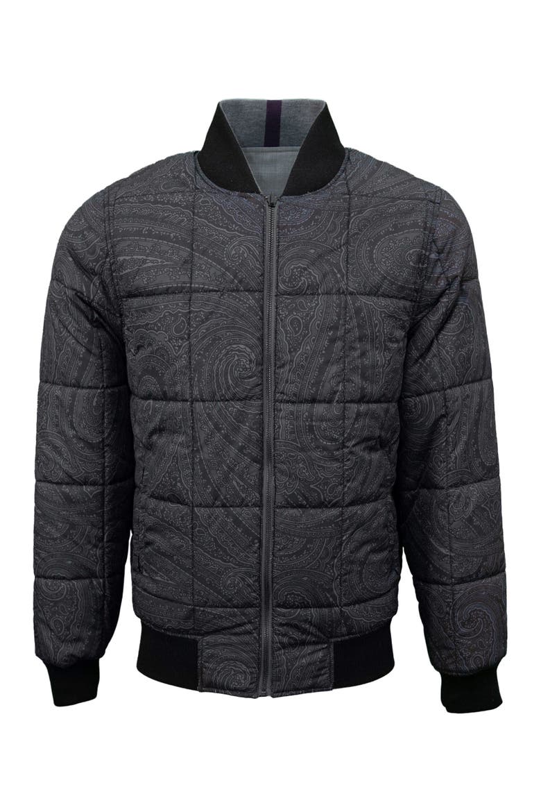 Jenkin Reversible Bomber Jacket, Alternate, color, Flannel