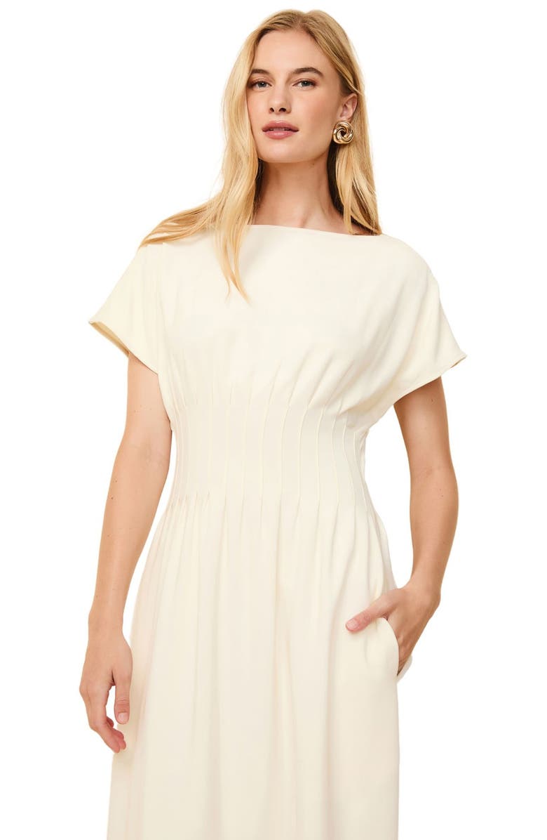 Solid & Striped The Greer Shaped Waist Midi Dress, Alternate, color,