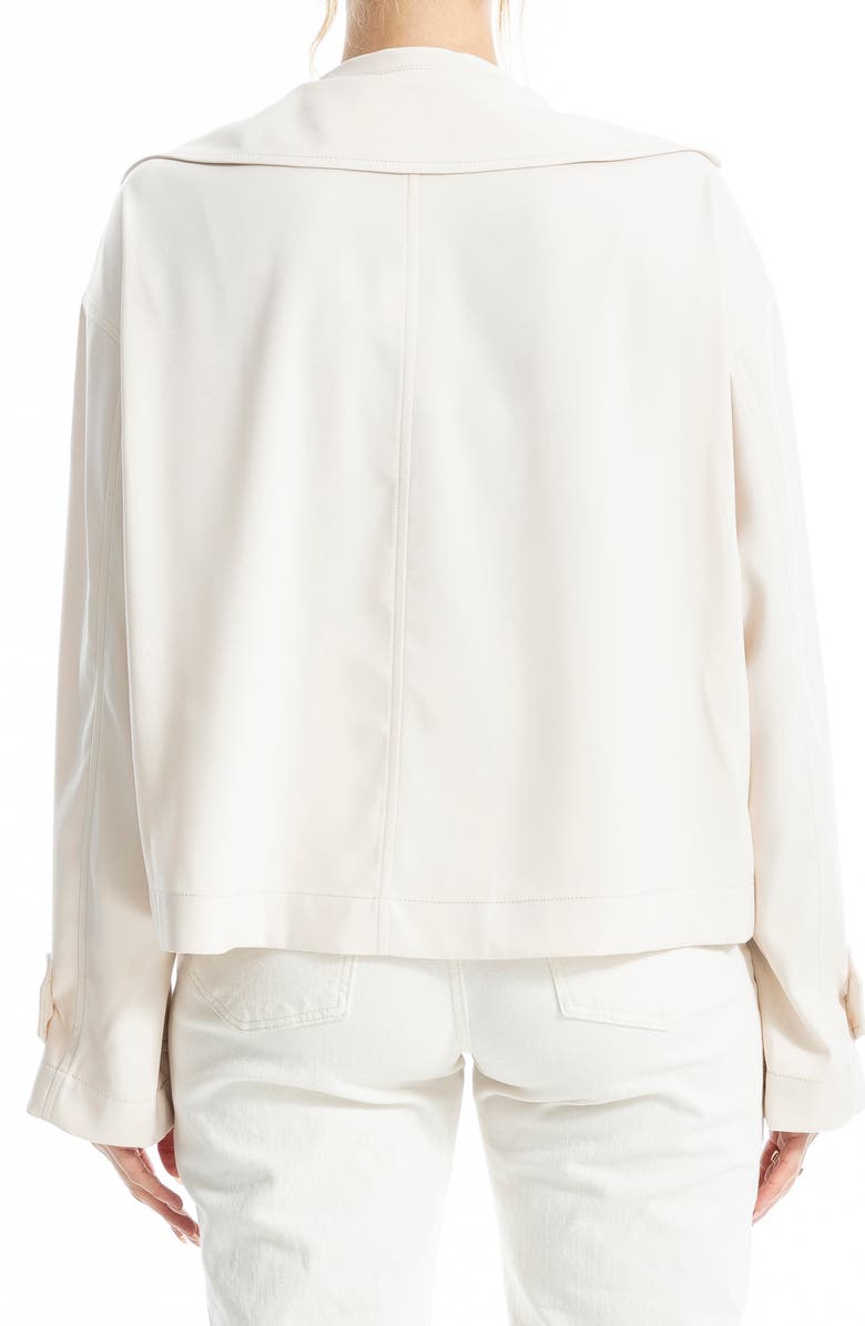 MAX STUDIO Twill Double Breasted Jacket, Alternate, color, New Ivory