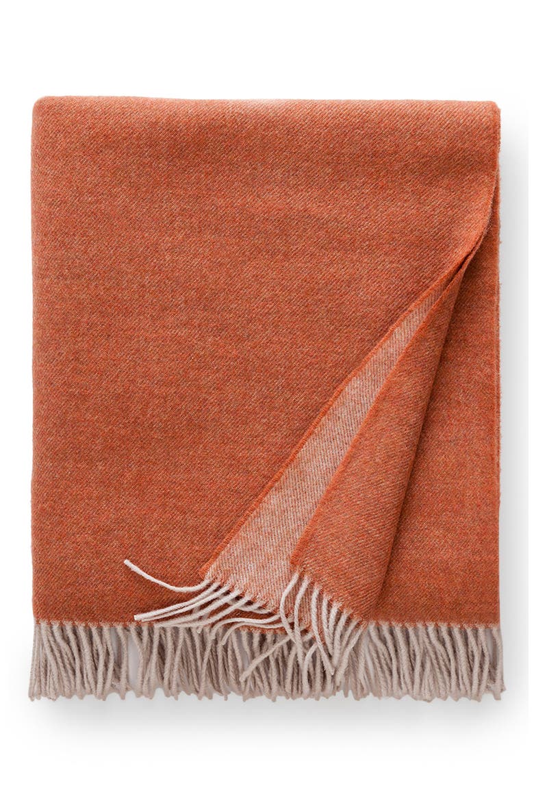Tartini Merino Wool Throw, Main, color, COPPER