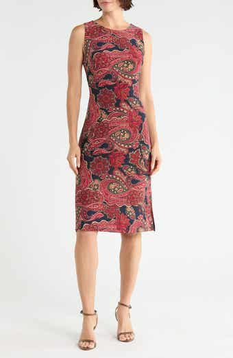 TOMMY HILFIGER Paisley Sleeveless Jersey Dress