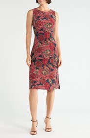 Tommy Hilfiger TOMMY HILFIGER Paisley Sleeveless Jersey Dress