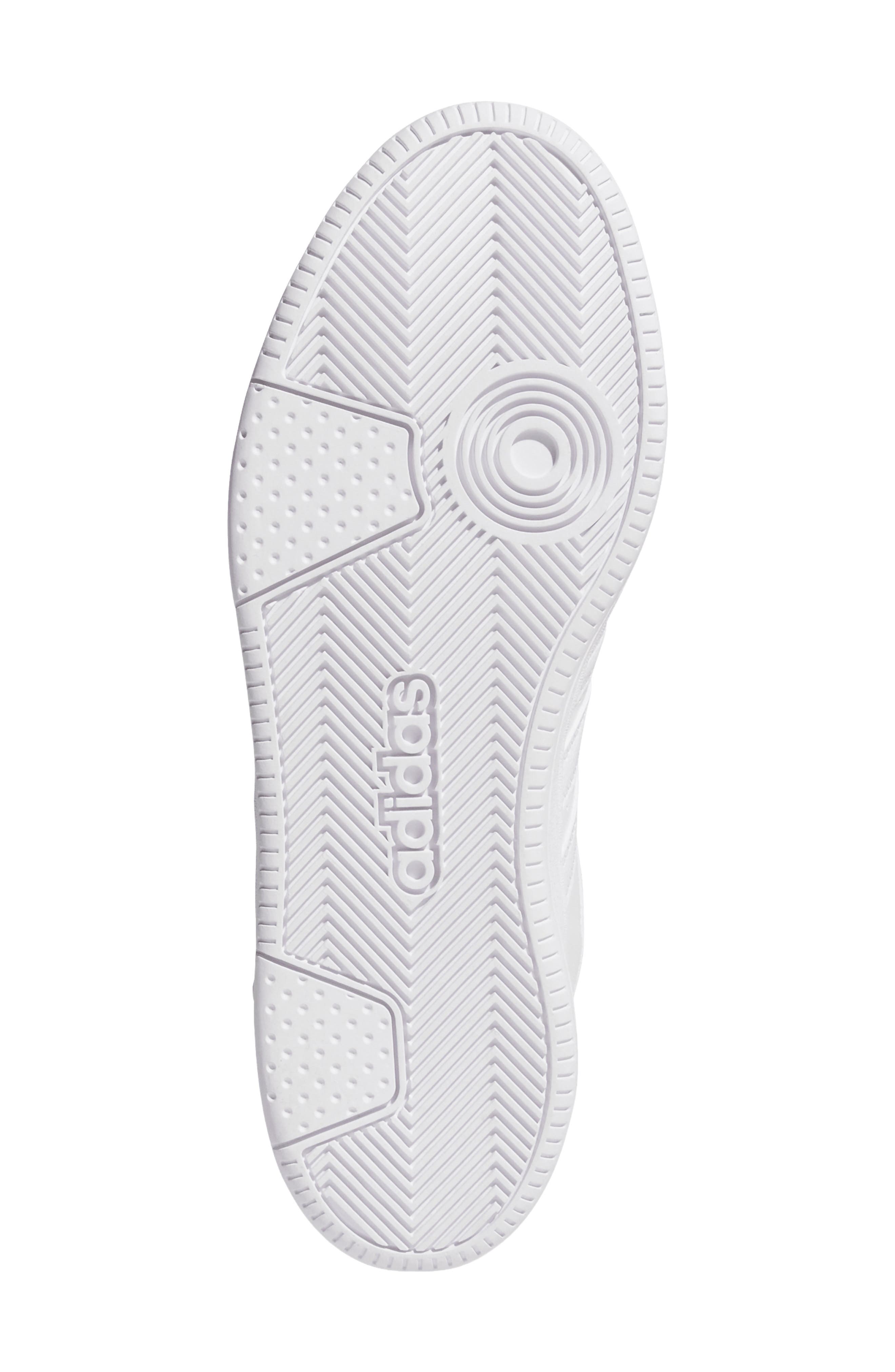 Gender Inclusive Hoops 3.0 Mid Top Sneaker, Alternate, color, WHITE/ WHITE/ GREY