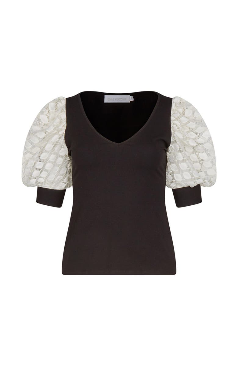 Anne Fontaine Brook T-Shirt, Alternate, color, Black