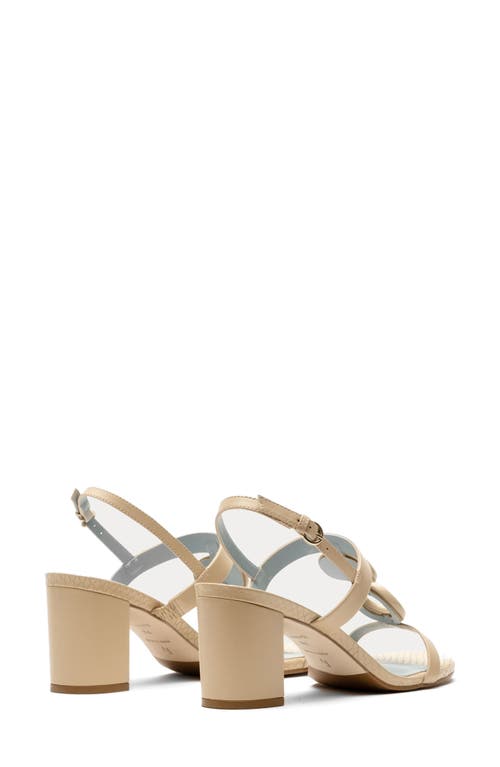 Frances Valentine Bianca Slingback Sandal In Natural