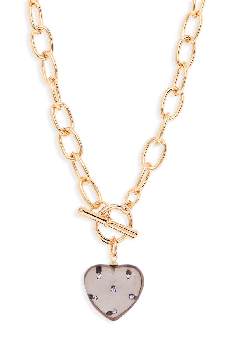 BP. Resin Heart Toggle Necklace, Alternate, color, 