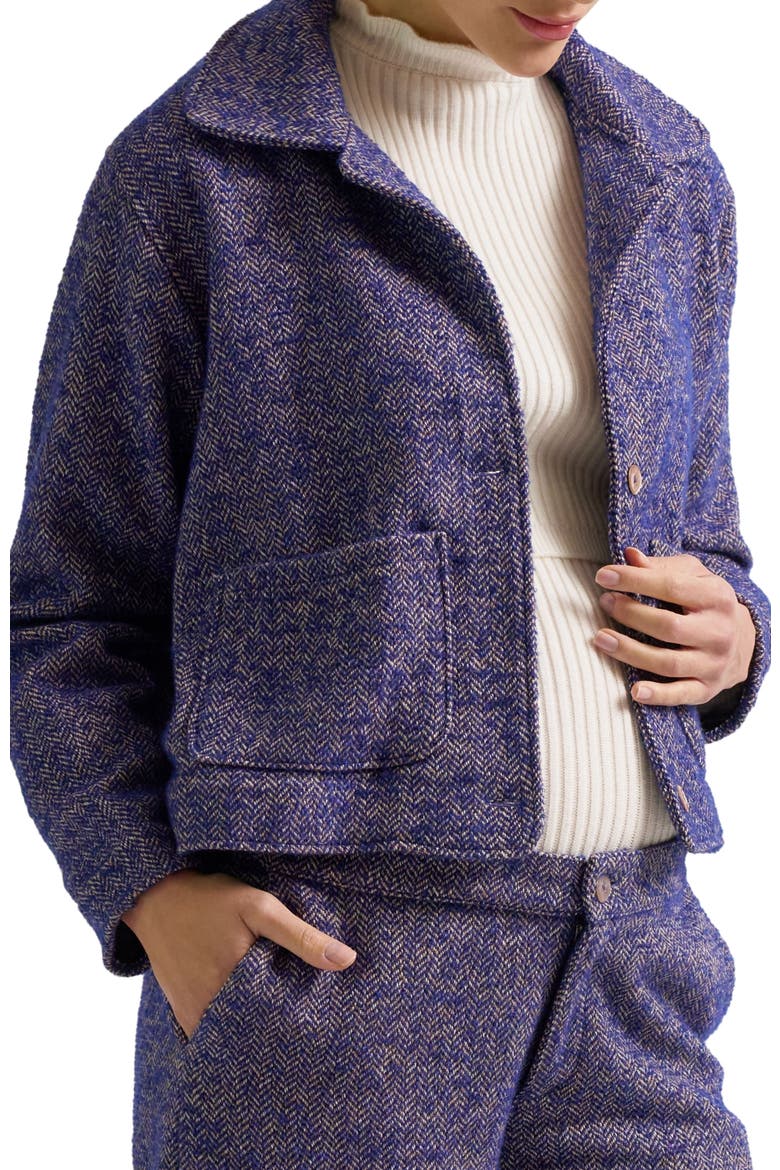 Pippa Maternity Jacket, Alternate, color, Blue