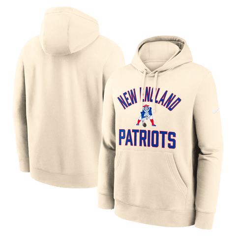 Men's Nike Natural New England Patriots Club Hoodie