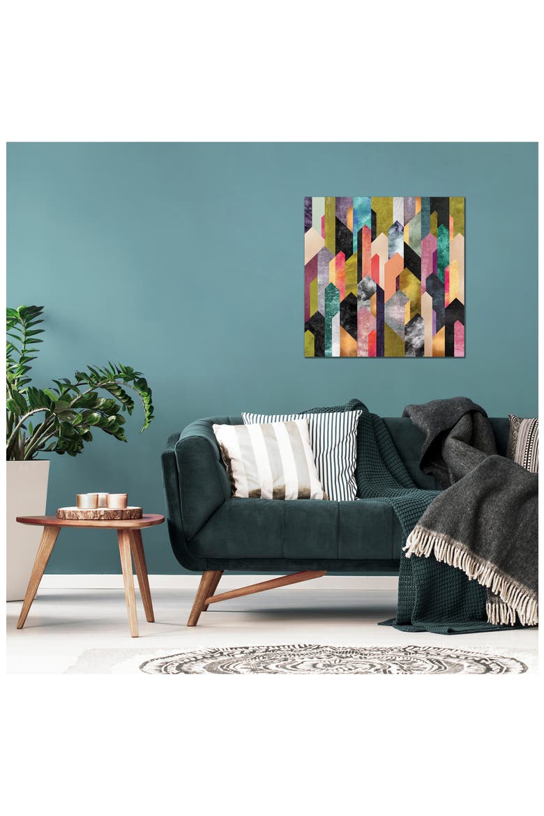 Crysrallized by Elisabeth Fredriksson Canvas Wall Art, Alternate, color, BLACK