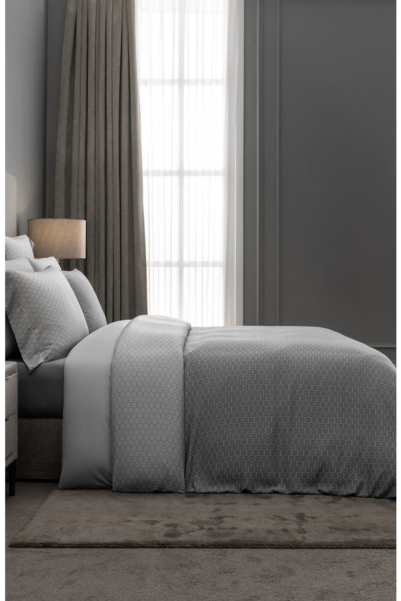 Parti Duvet Cover, Alternate, color, Grey