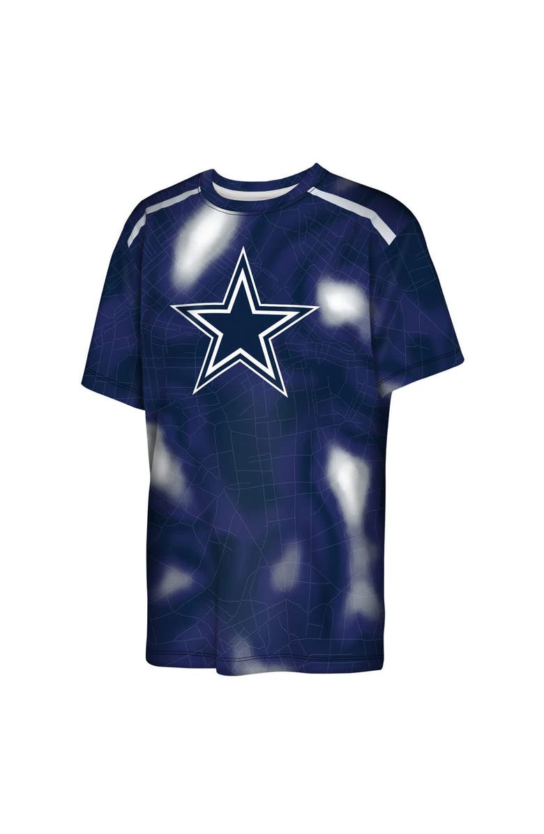 Outerstuff Youth Outerstuff Navy Dallas Cowboys End Zone Dri-Tek T-Shirt, Alternate, color, Navy