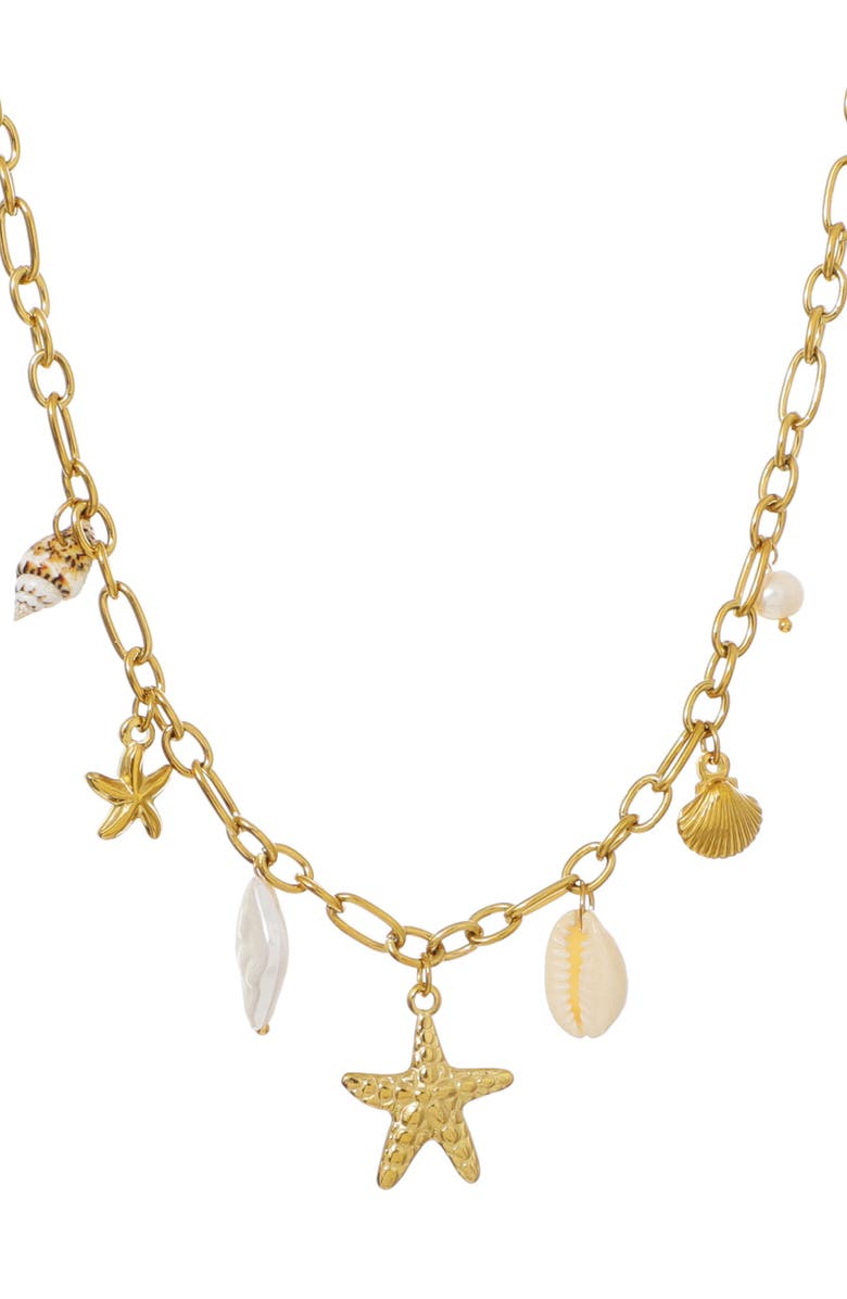 Adornia Assorted Shaker Charm Necklace, Alternate, color, 