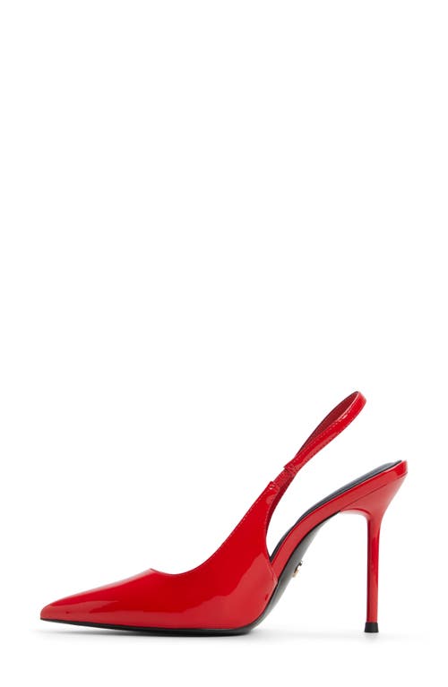 Aldo Puckerup Slingback Pointed Toe Pump In Red