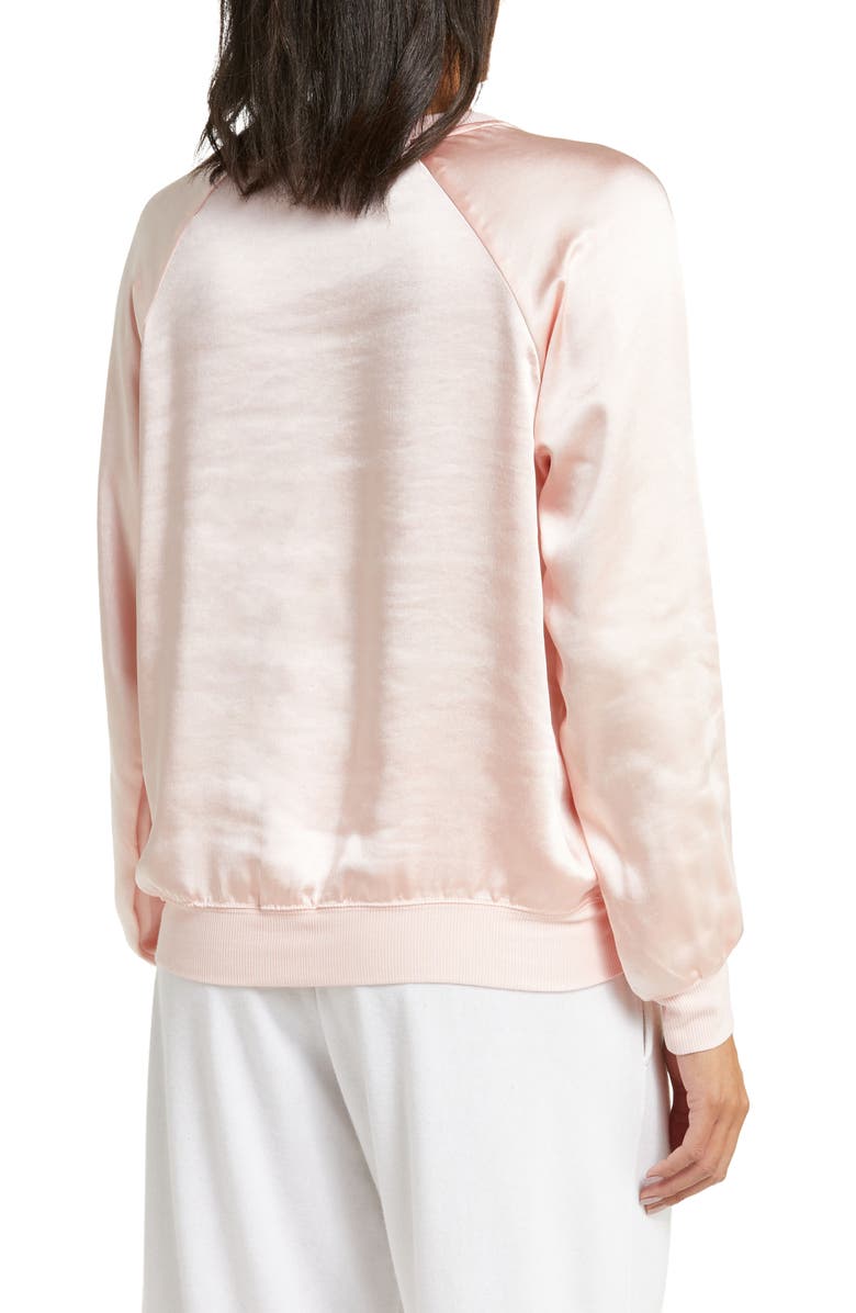 PJ Salvage V-Neck Satin Sleep Top, Alternate, color, 