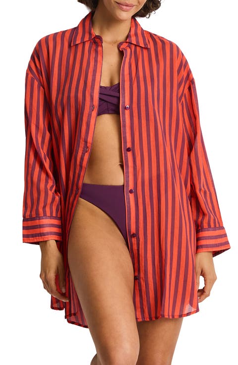 Vacay Cruise Cover-Up Shirt