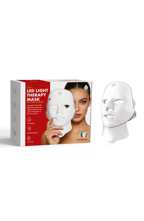 7-in-1 LED Face & Neck Light Therapy Mask