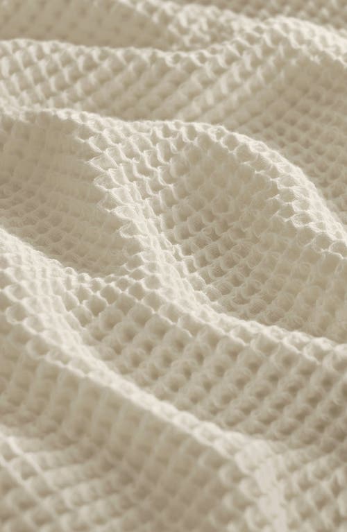 Boll & Branch Organic Cotton Waffle Knit Bed Blanket In White