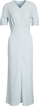 Victoria Beckham Gathered Detail Midi Dress