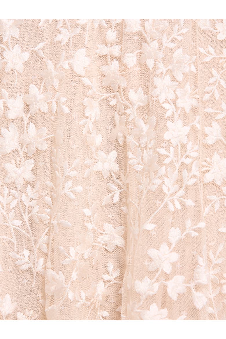 Everett Bloom Round Neck Maxi Dress, Alternate, color, Cream/Cream