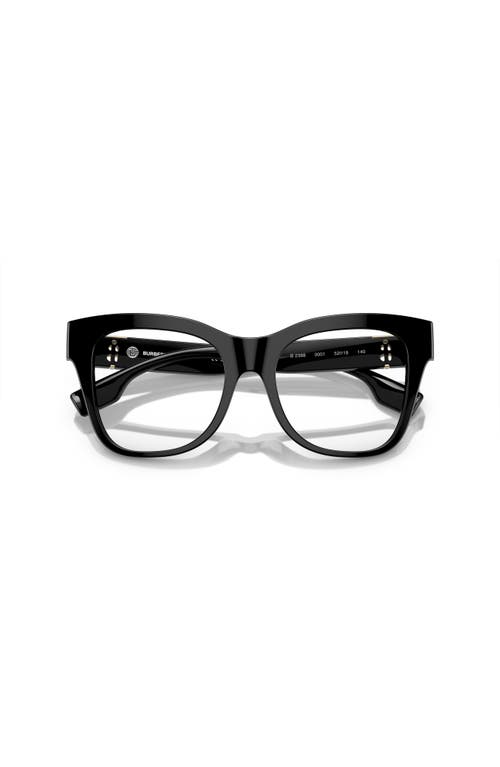 Burberry 52mm Square Optical Glasses In Black